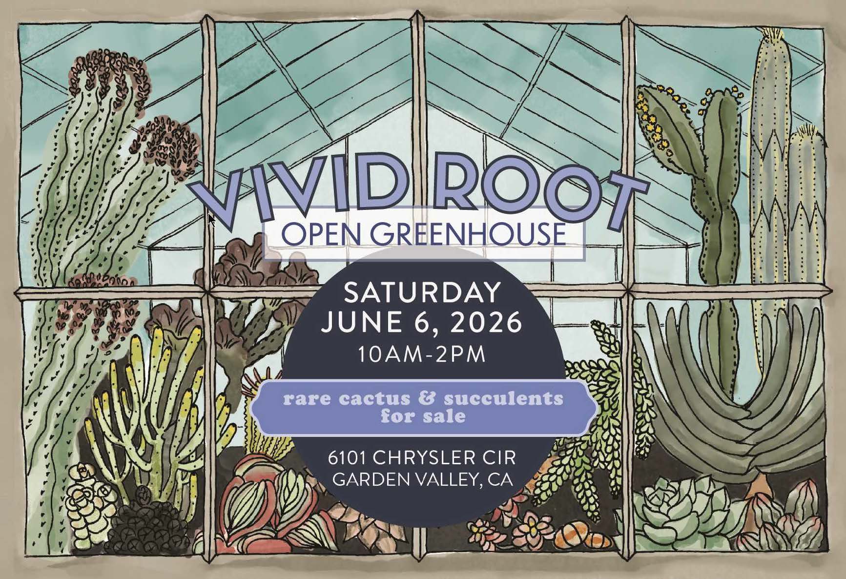 Vivid Root open greenhouse, June 6, 2026